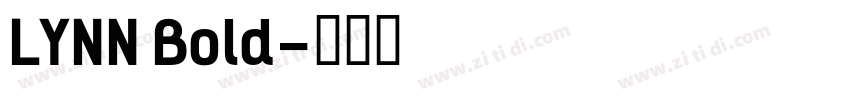 LYNN Bold字体转换